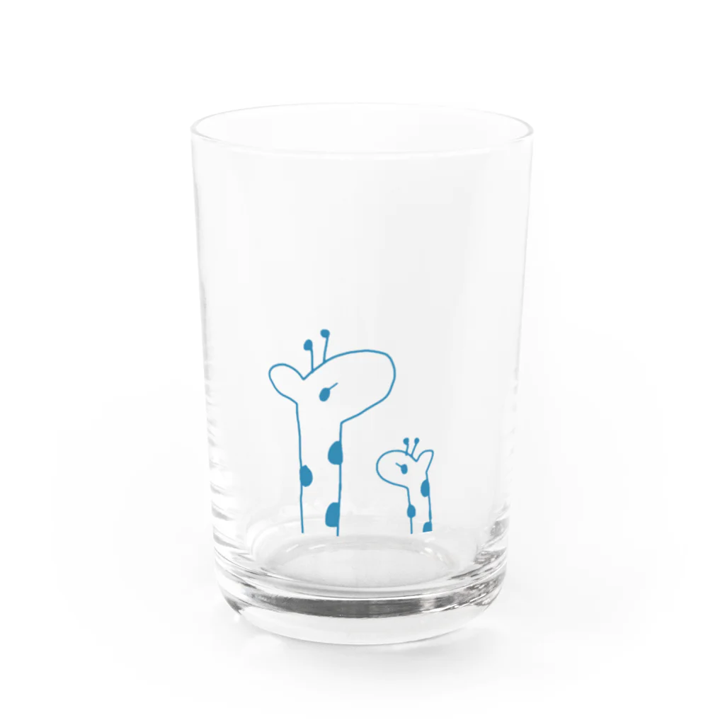 kirin.boutiqueのキリンさん親子 Water Glass :front