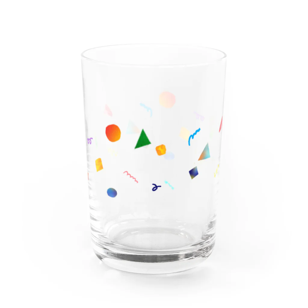 _sankakuyamataroのいろんなかたち（mini） Water Glass :front