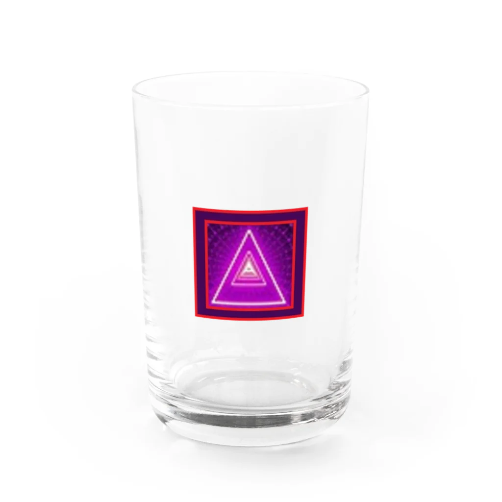 アメリカンベース のパワー　デザイン Water Glass :front