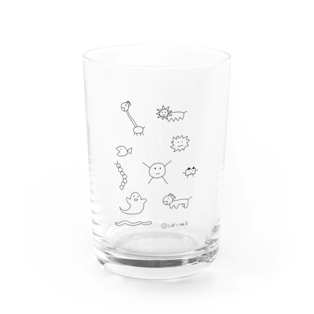 しばいぬＲのお店のしばいぬＲ Water Glass :front