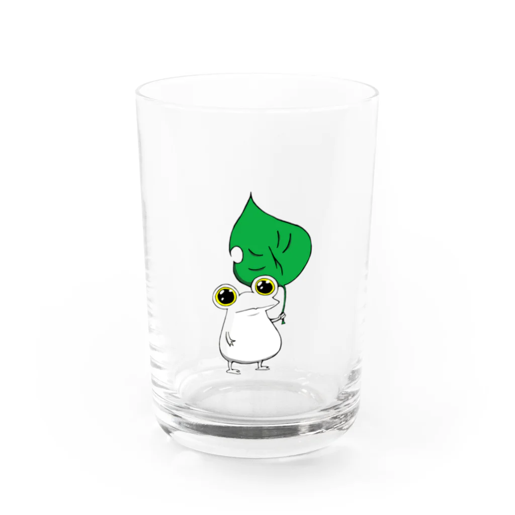 ぴよのカエル屋さんの擬態するカエル Water Glass :front