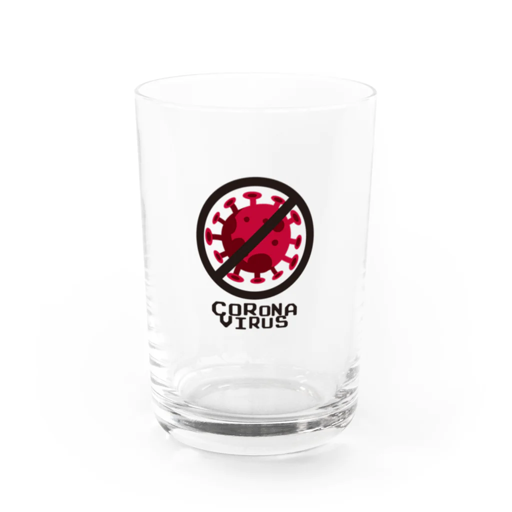 グラフィンの新型コレラウイルス COVID19 06 Water Glass :front