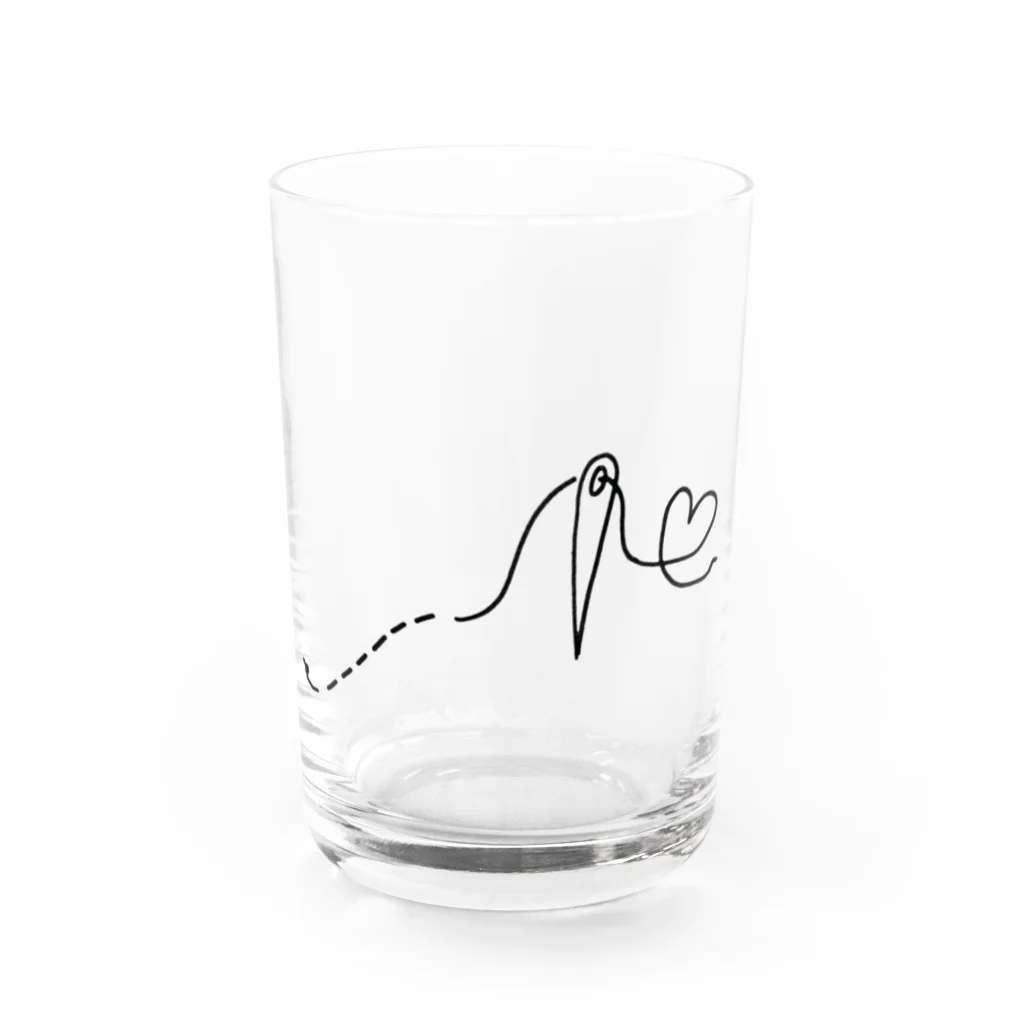 --eucaly--のぬいぬいハート Water Glass :front