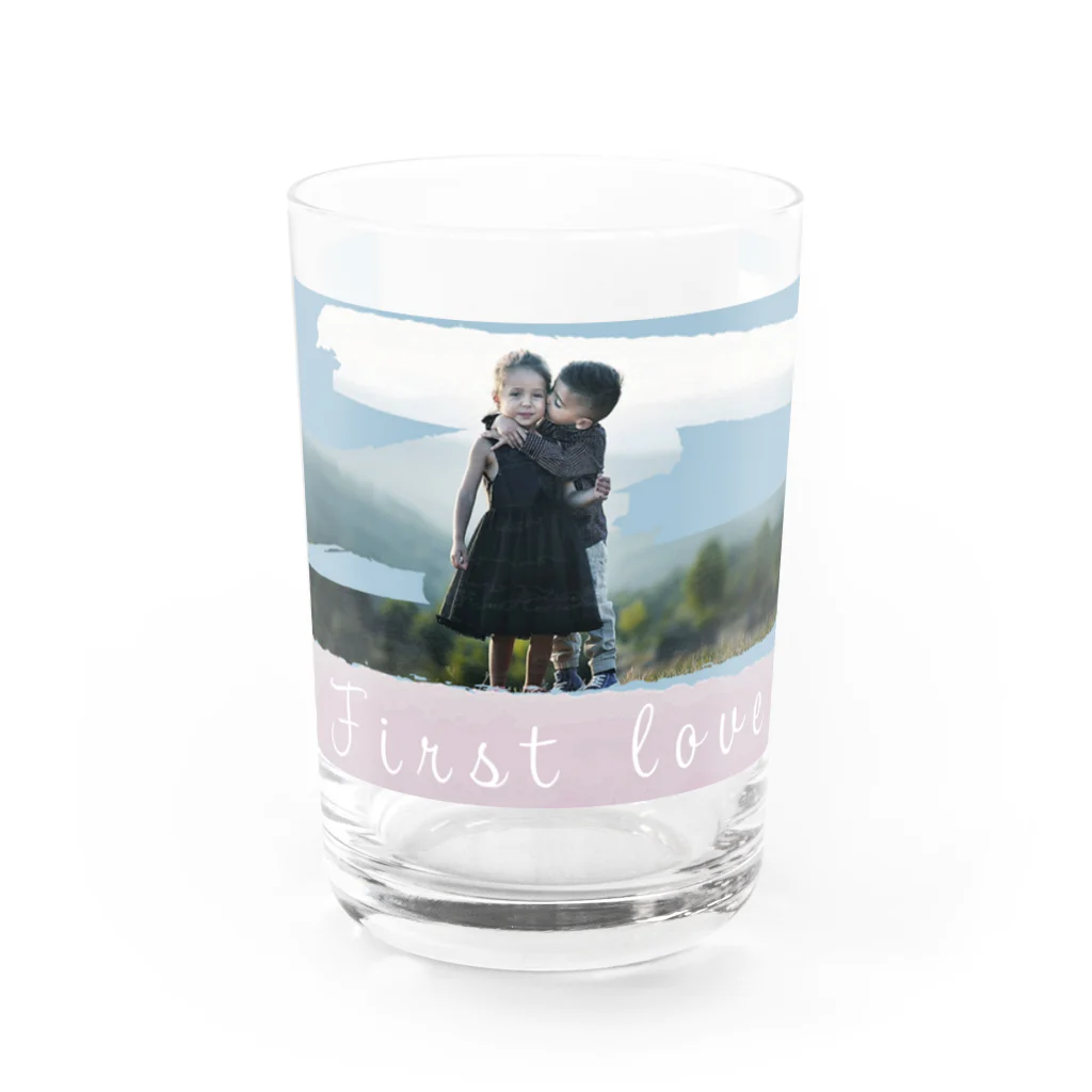 ohtani_shinjiのファーストキス Water Glass :front