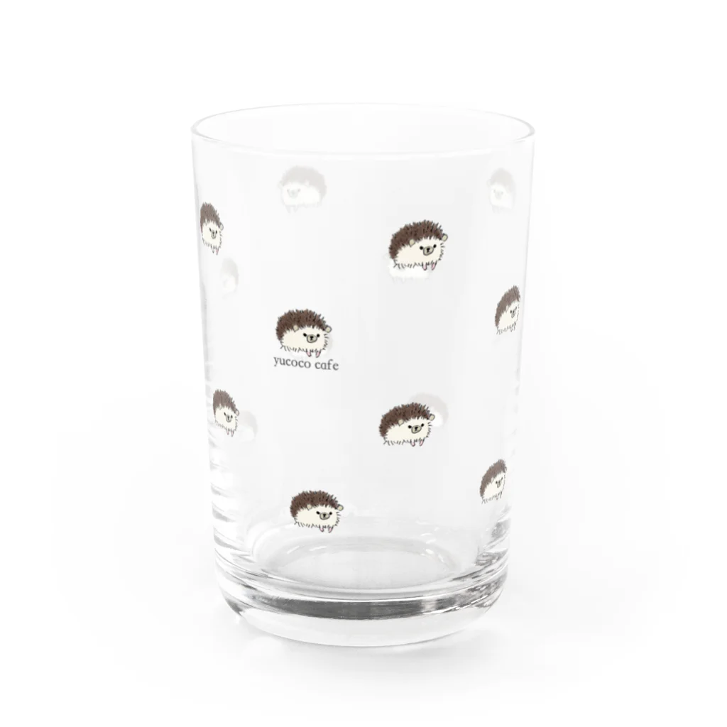 yucoco cafeのハリネズミさんのこっぷ2 Water Glass :front