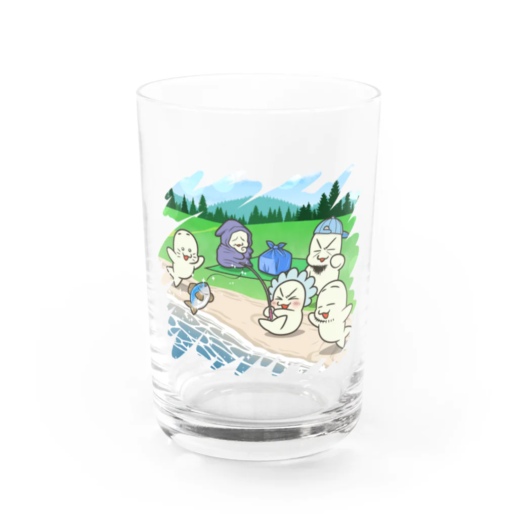 あーさーのなかよしピクニック Water Glass :front