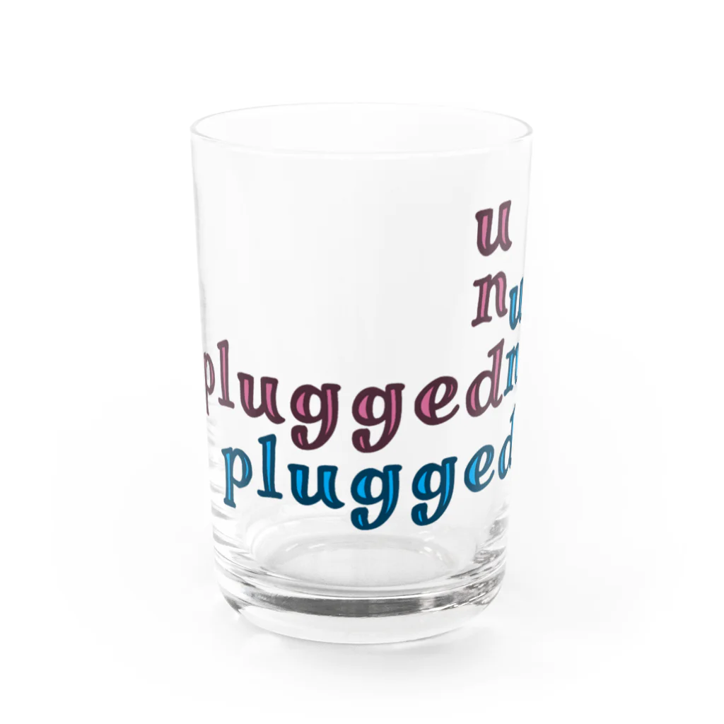Thank you for your timeのunplugged Water Glass :front
