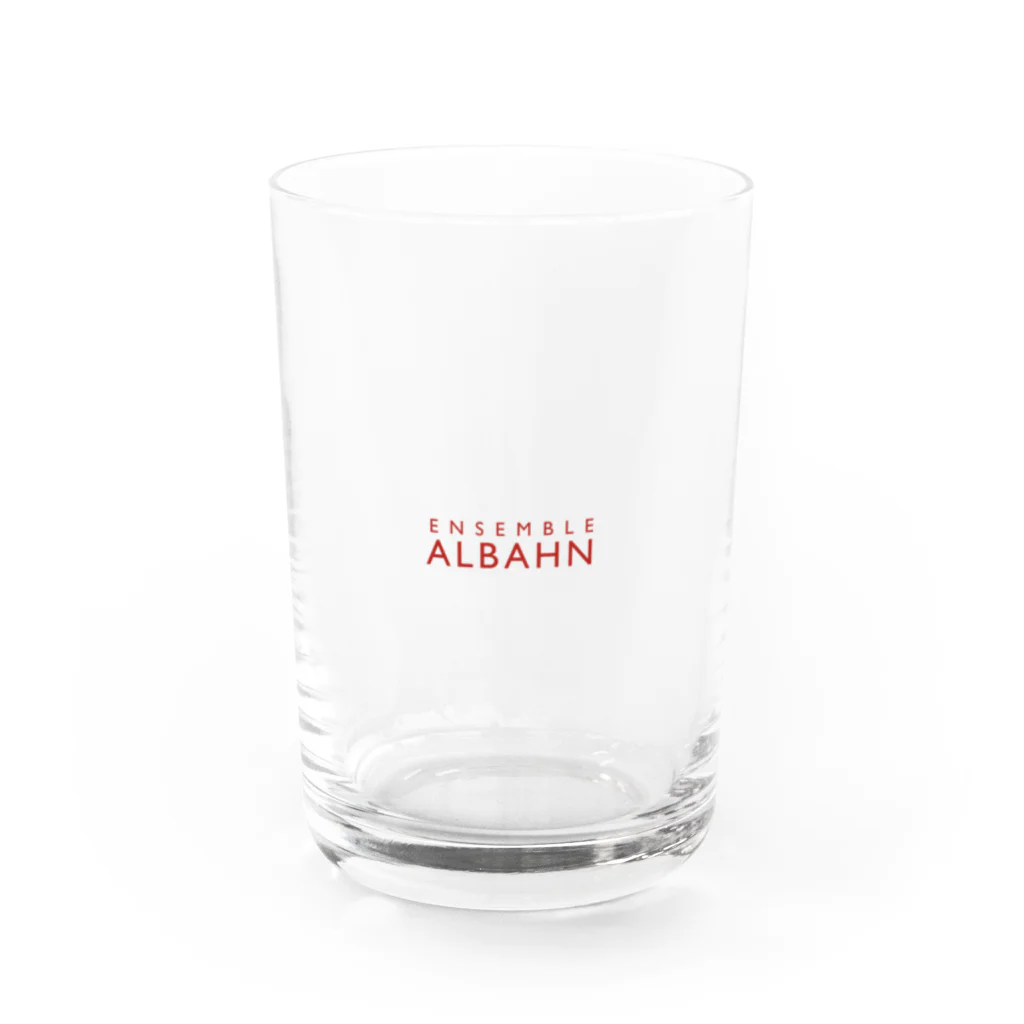 Ensemble Albahn 公式ストアのEnsemble Albahn - red logo Water Glass :front