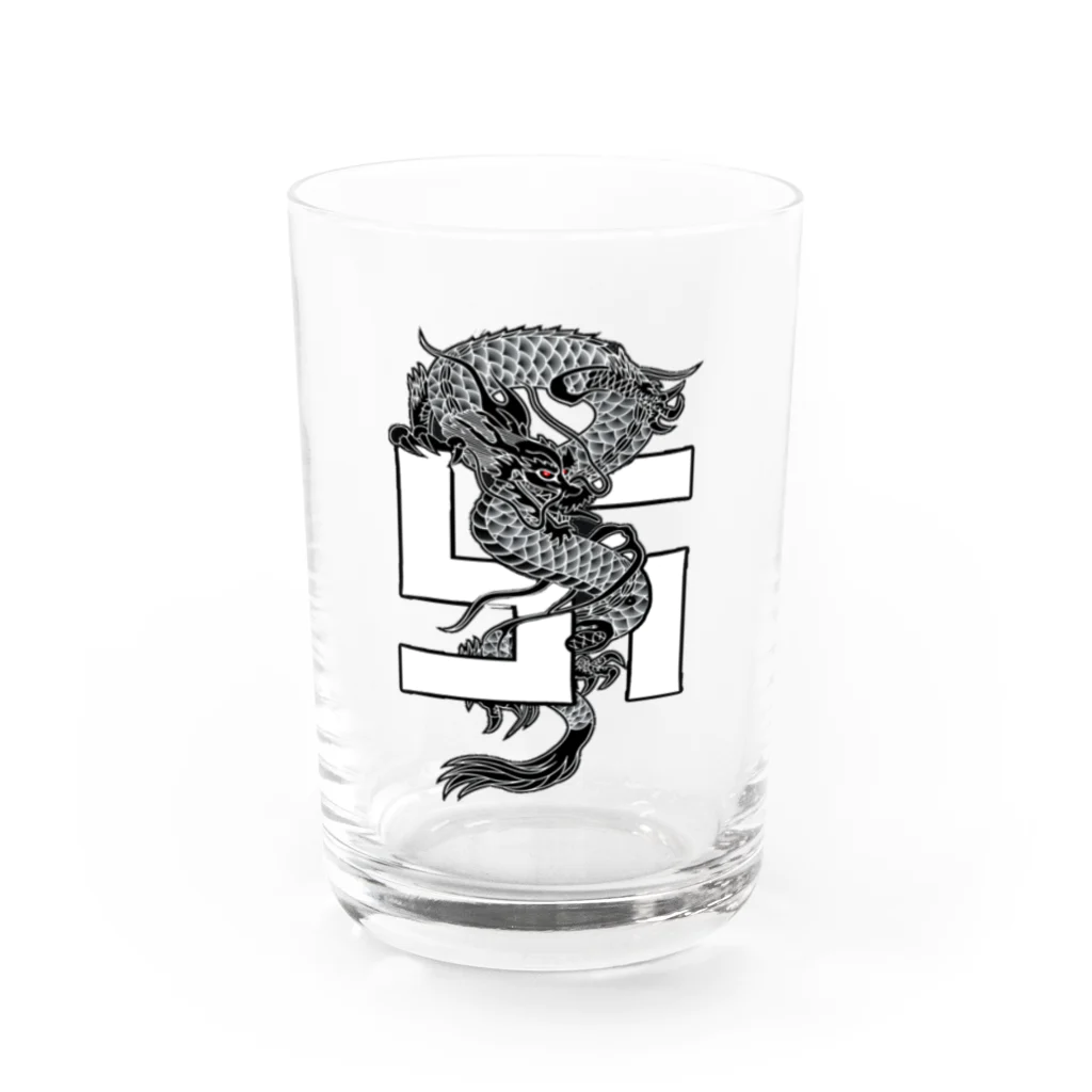 BLACK卍EMPEROR SHOPのエンペラー・ドラゴンデザイン Water Glass :front