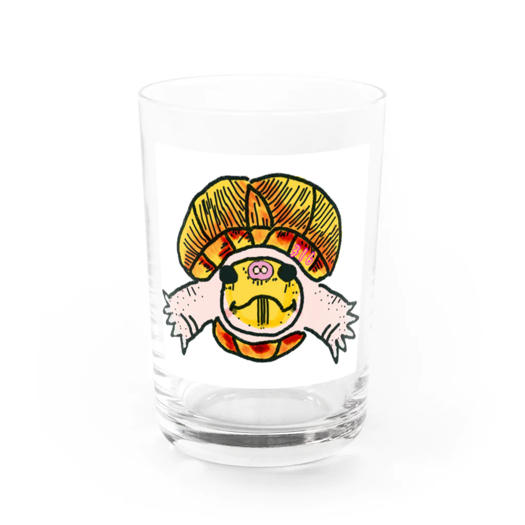 316(MIHIRO)のカブニちゃん Water Glass :front