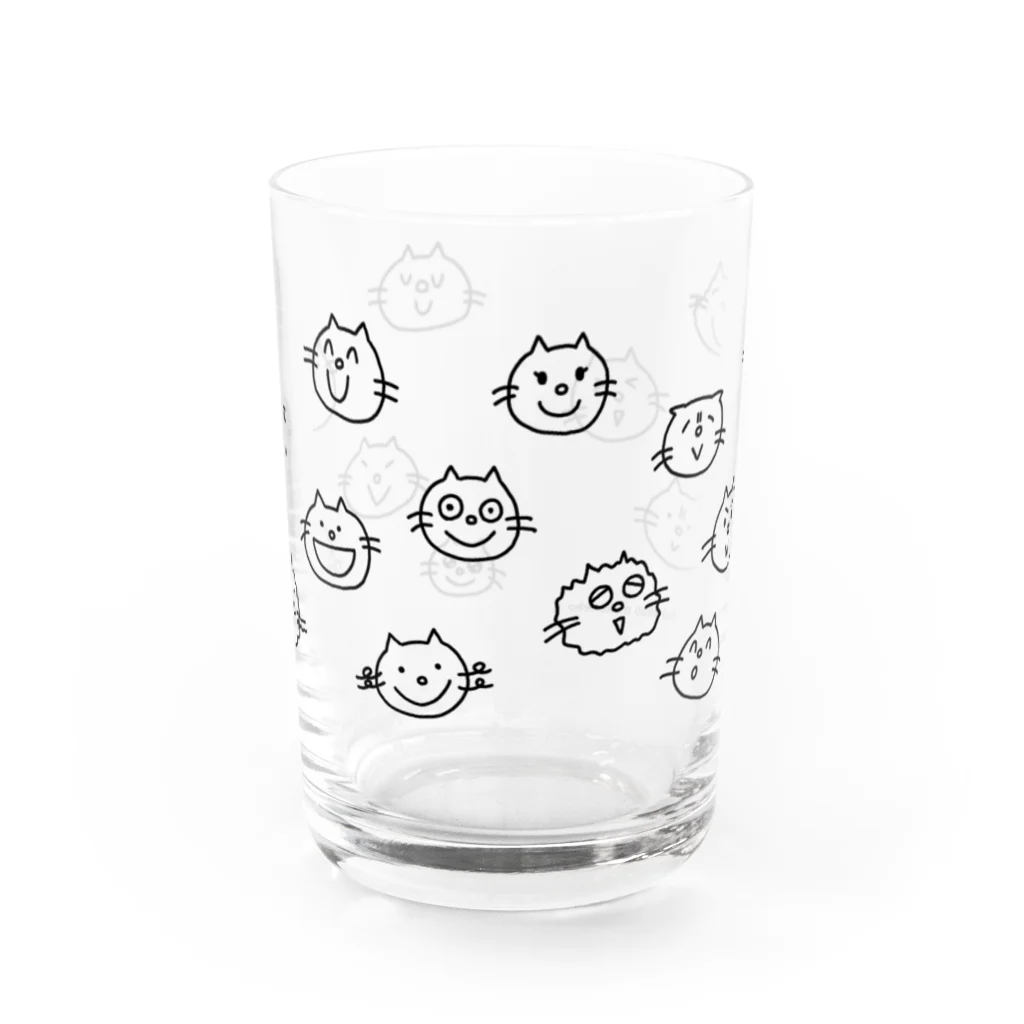 もこねこのねっこのなかま Water Glass :front