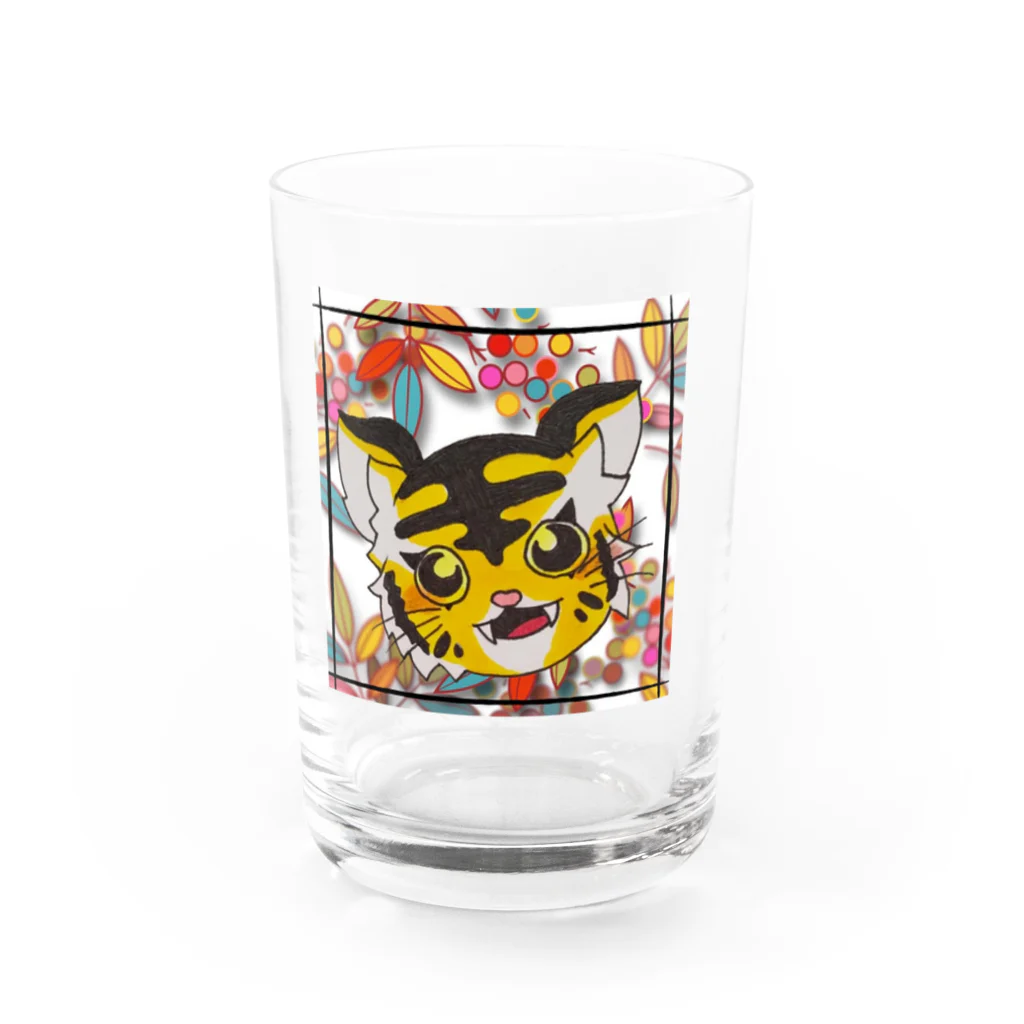 MOFURIの虎のトラ子 Water Glass :front