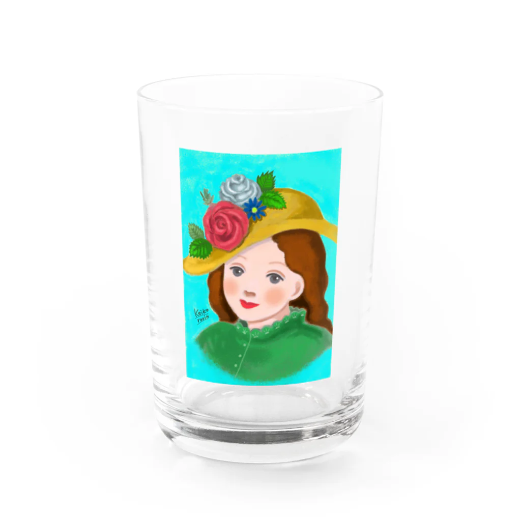 keikororinの薔薇と少女 Water Glass :front