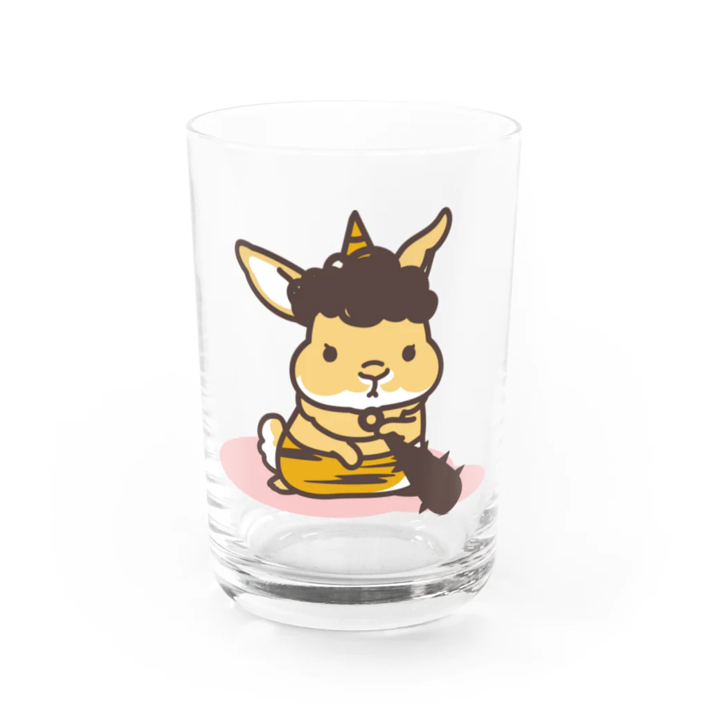 @core___のうさぎ鬼さん Water Glass :front