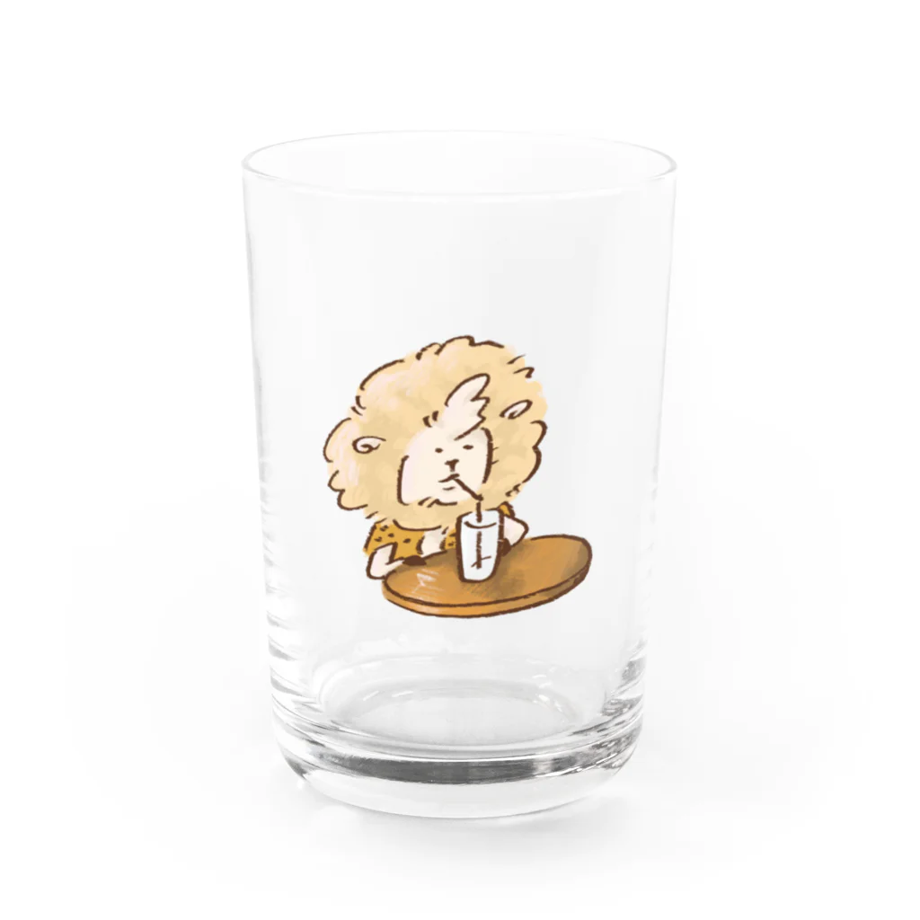 コヒツジズのネットショップのドリンクマー君 Water Glass :front