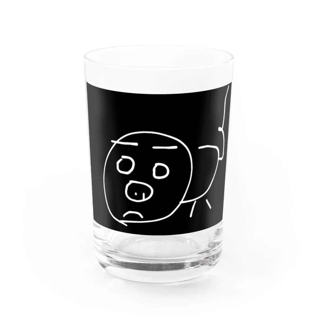 ぶた🇯🇵➕✖️のluxurypig Water Glass :front