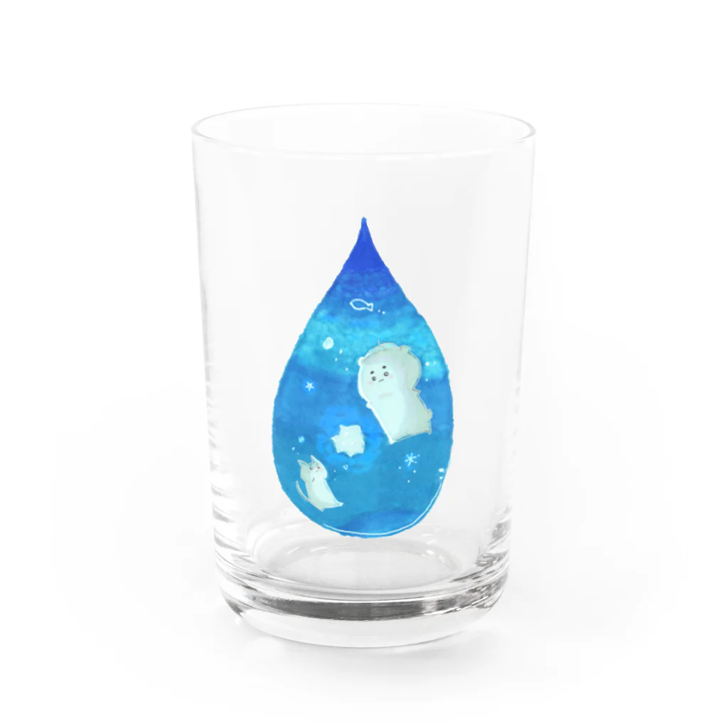 アウトドア&カフェ 甘酸辛苦 kansanshinkuのdrop Water Glass :front