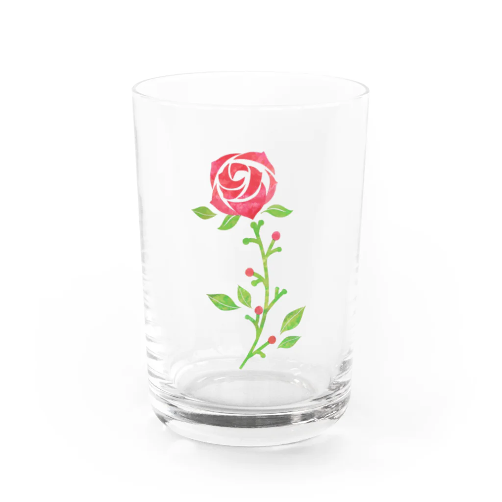 Tsukasa_toro_の薔薇 Water Glass :front