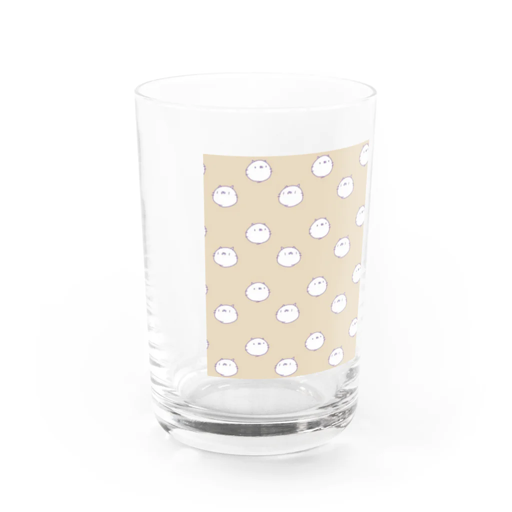 GROWING+design SUZURI店のゆるねこ漫画 Water Glass :front