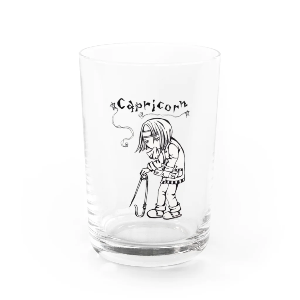 エンピツの星のアクセな12星座　山羊座 Water Glass :front