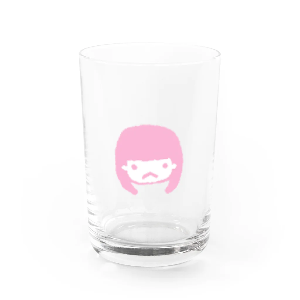 桃華のぴんくな女の子 Water Glass :front