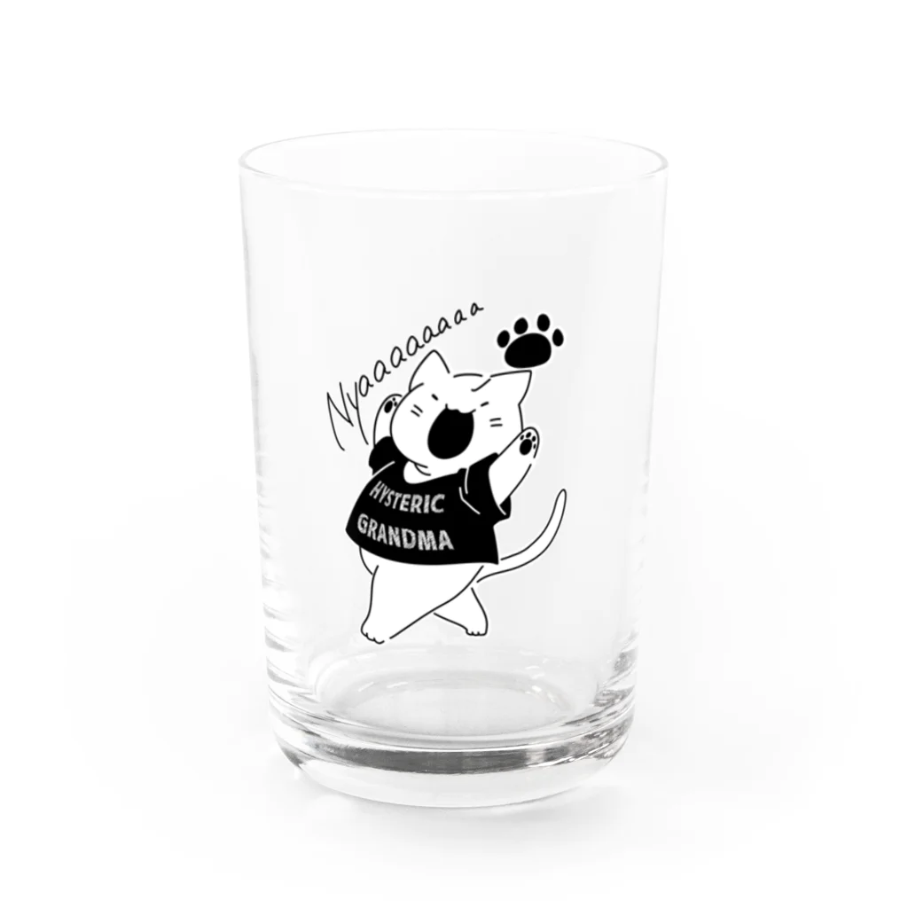 まめちゃんのHYSTERIC GRANDMA Water Glass :front