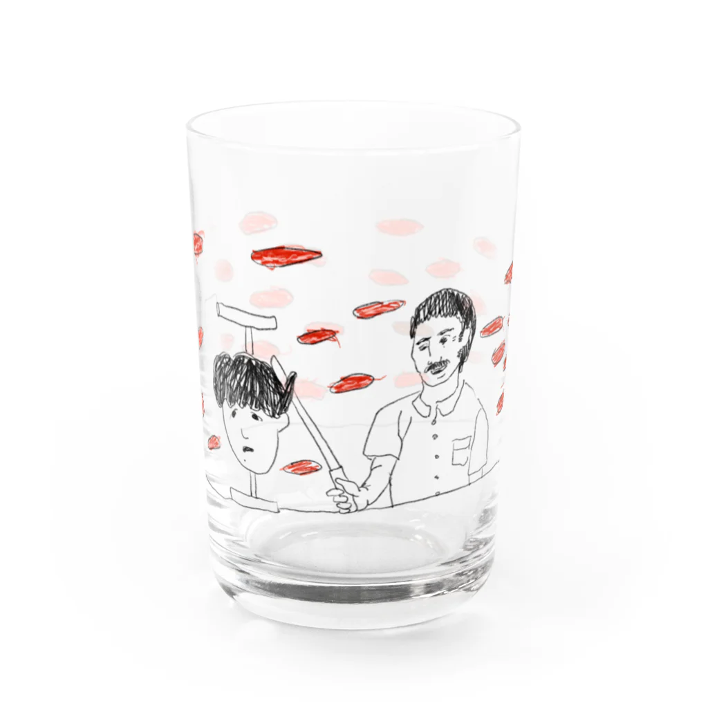 深夜の幸せおすそ分けセンターのトルネードケバブくん Water Glass :front