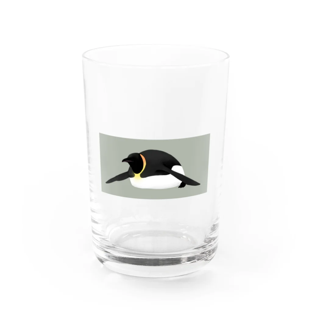 かとうみかん@ペンギンイラストのつぶやきペンギンのペン太　～命～ グラス前面