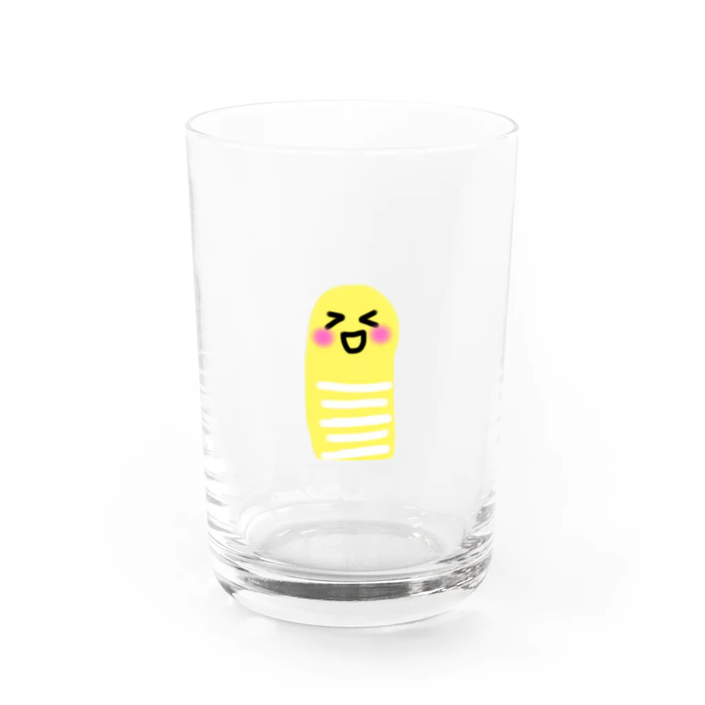 プリンセスモルモットのちんあなごたん　ハッピーイエローちゃん Water Glass :front