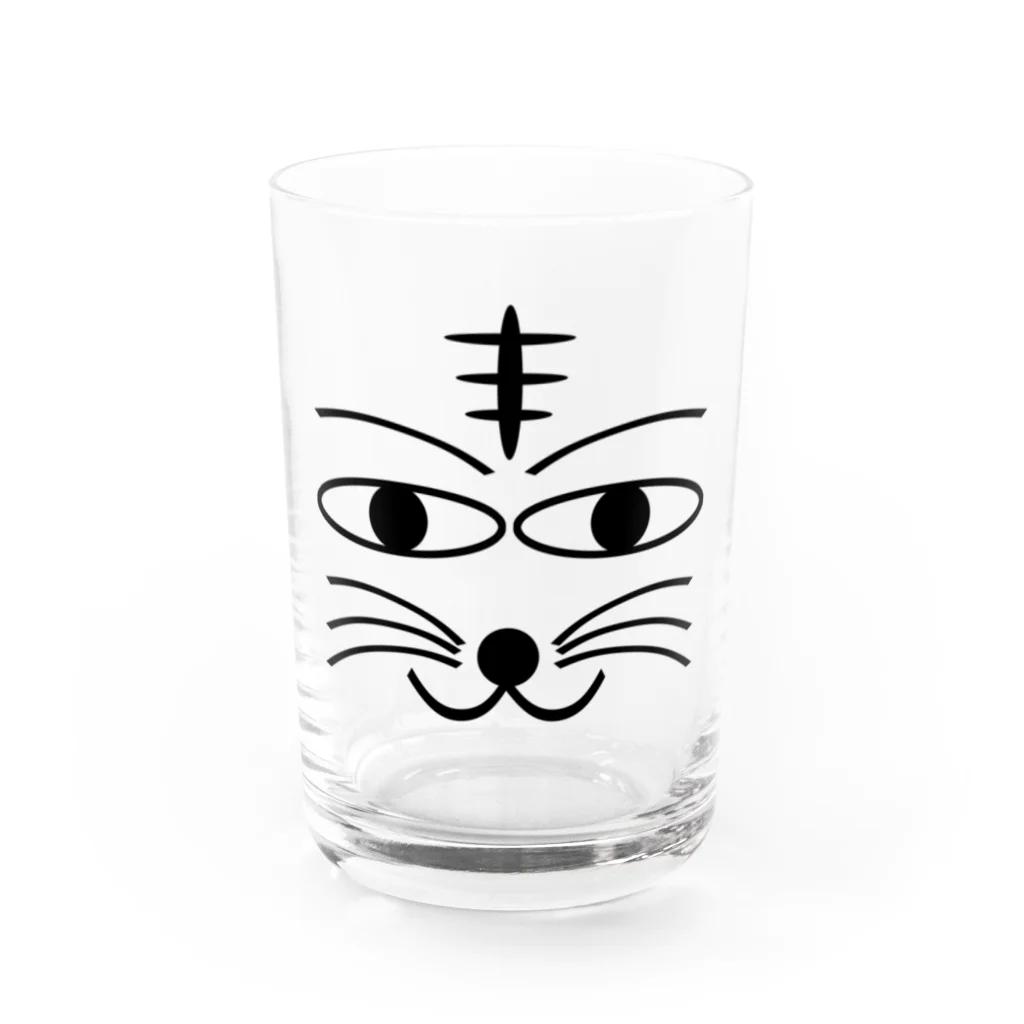 しる猫☆ミ雑貨店の見つめてにゃんにゃん Water Glass :front