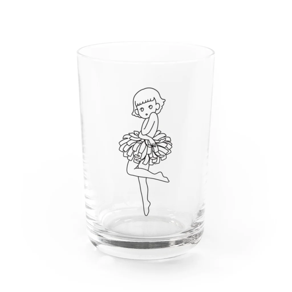 とらぼてんのすましたタンポポ Water Glass :front