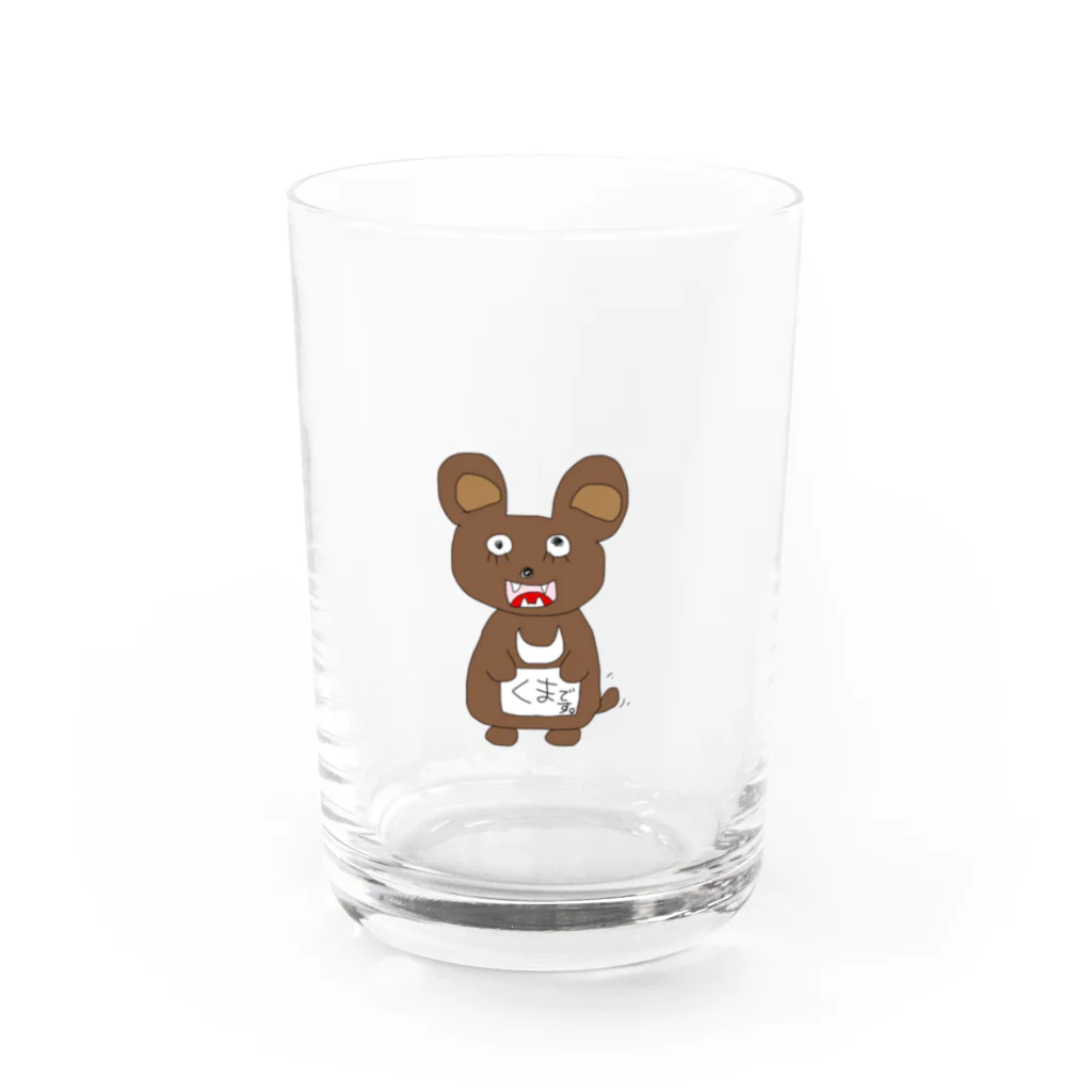 てぃむ＠たまに健全のくまてゃん Water Glass :front