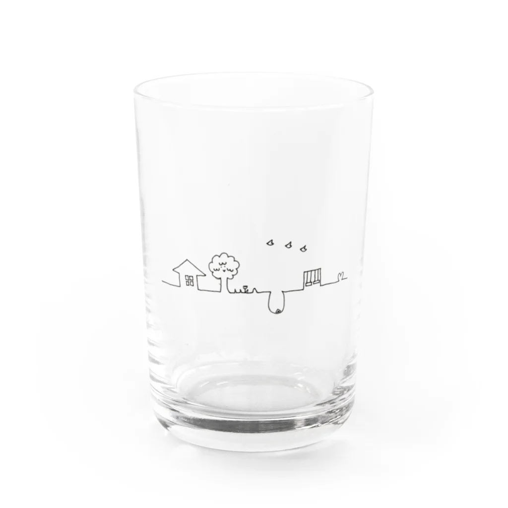 ジャイアントパンダの日曜日 Water Glass :front