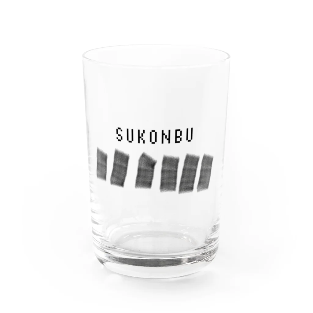 ダイナマイト87ねこ大商会の酢昆布です Water Glass :front