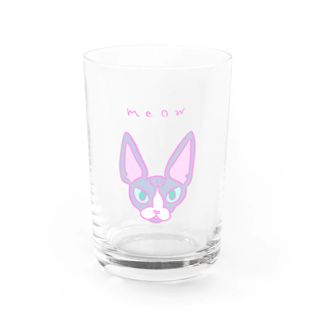 Fios shopのスフィンクス みゃう Water Glass :front