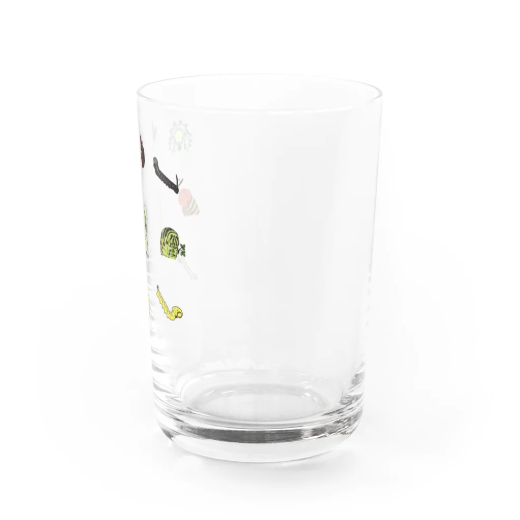 芋活.comのいもむし・けむし Water Glass :front