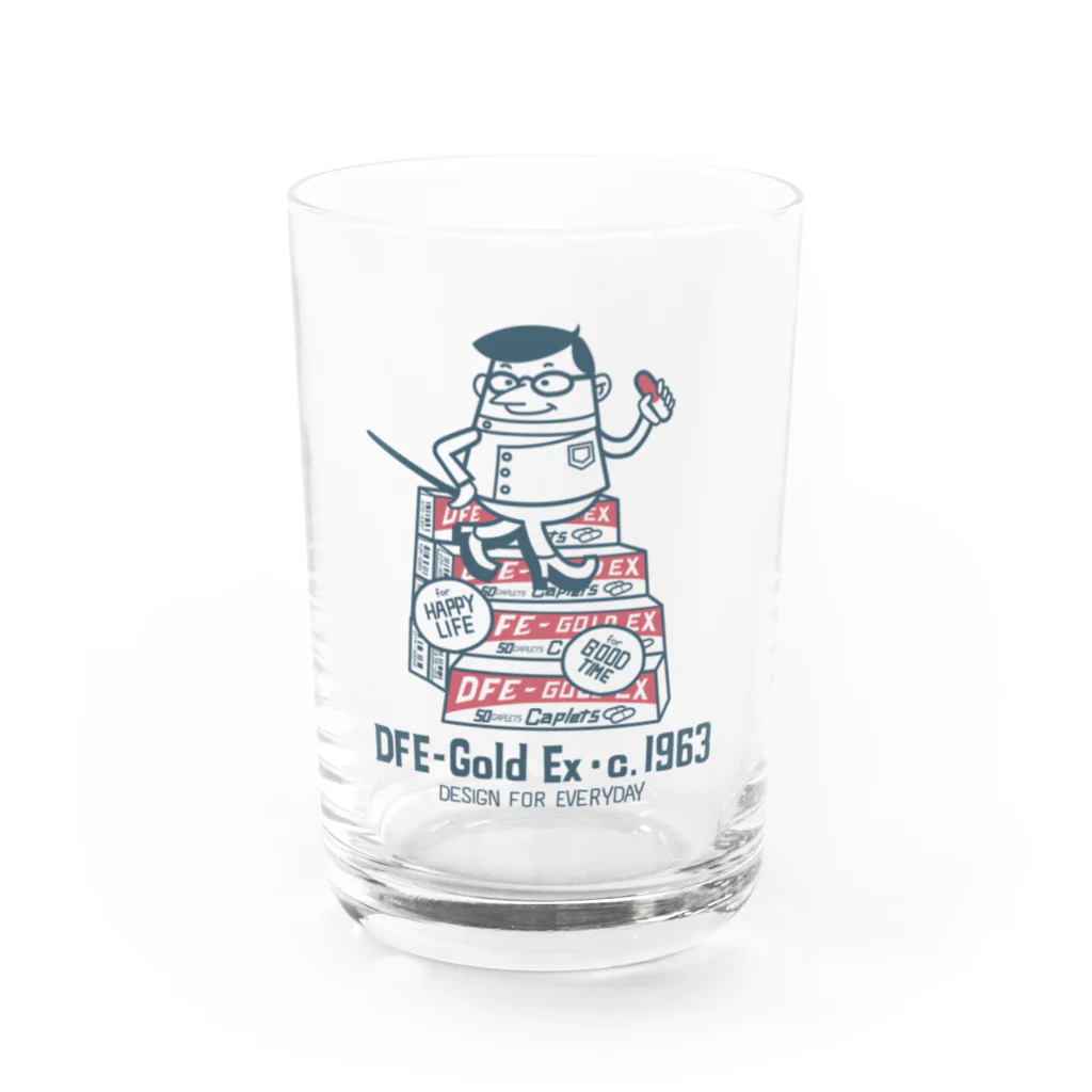 Design For Everydayのドラッグストア＆薬剤師★アメリカンレトロ Water Glass :front