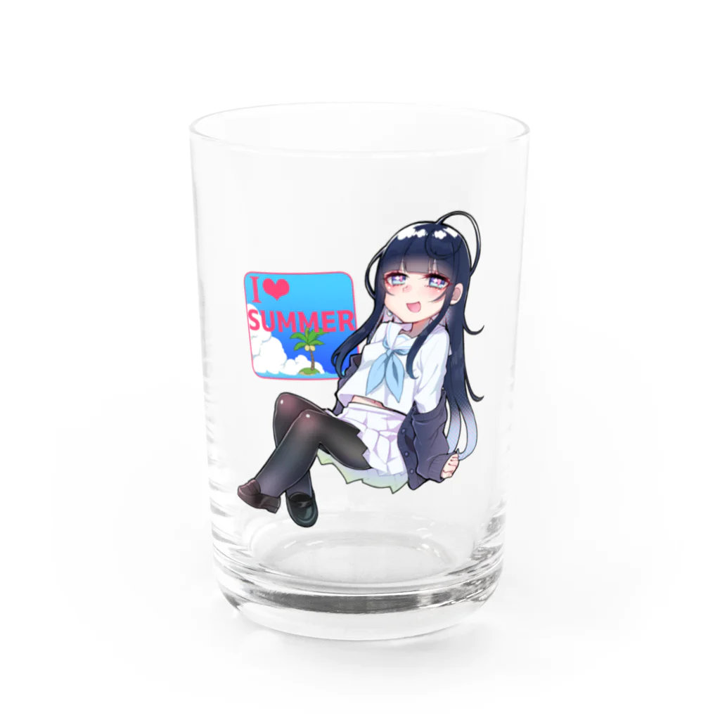 HuskyBY*のI❤SUMMERグラス Water Glass :front