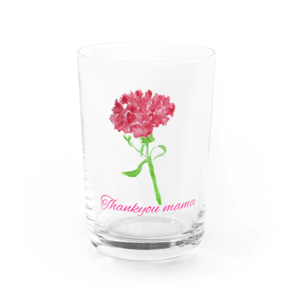 AimiesのThank you mama Water Glass :front