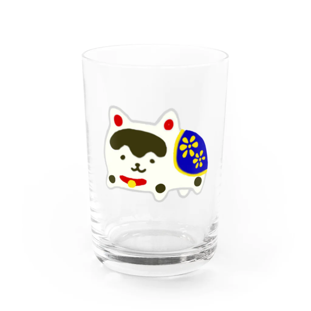 もちもちヌートリアのゆるゆる犬張り子さん Water Glass :front