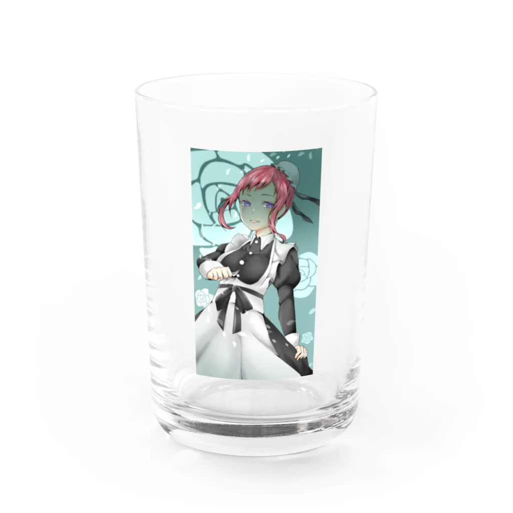 紅玉 海星のメイド様 Water Glass :front