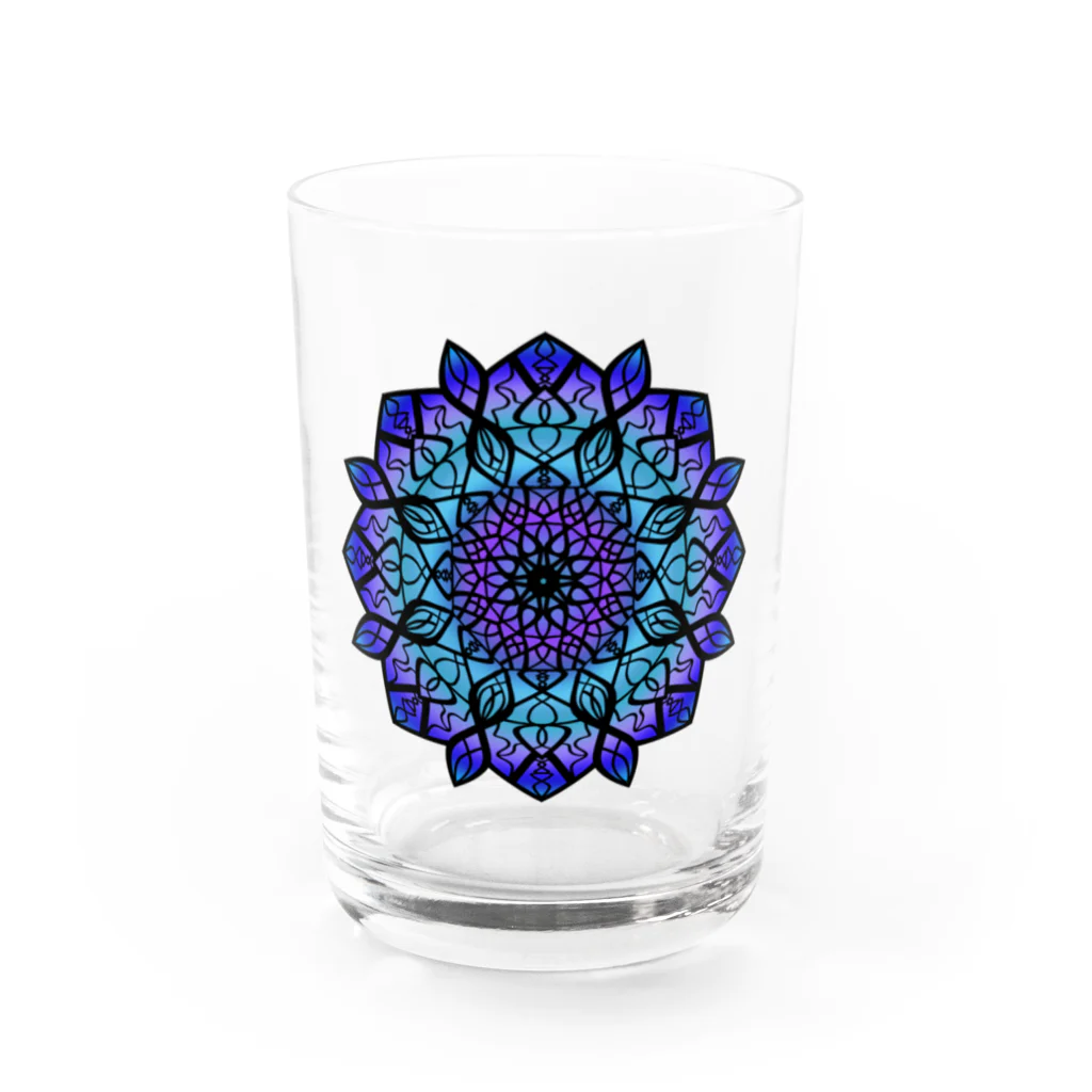 天獄堂の華曼陀羅018 Water Glass :front