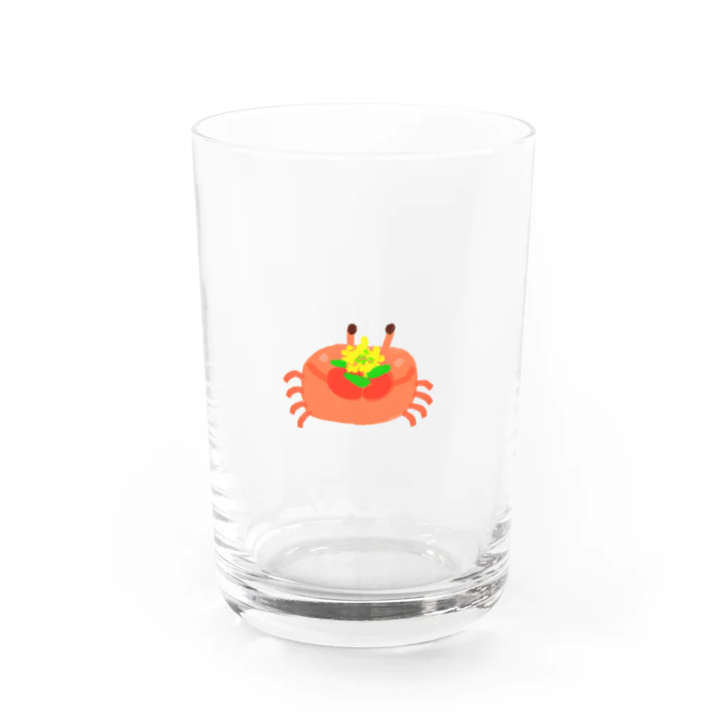 カニパニーの恥ずかしながら Water Glass :front