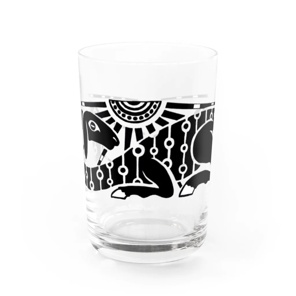 「凡」吉雄咲乃の「羊と太陽」 Water Glass :front