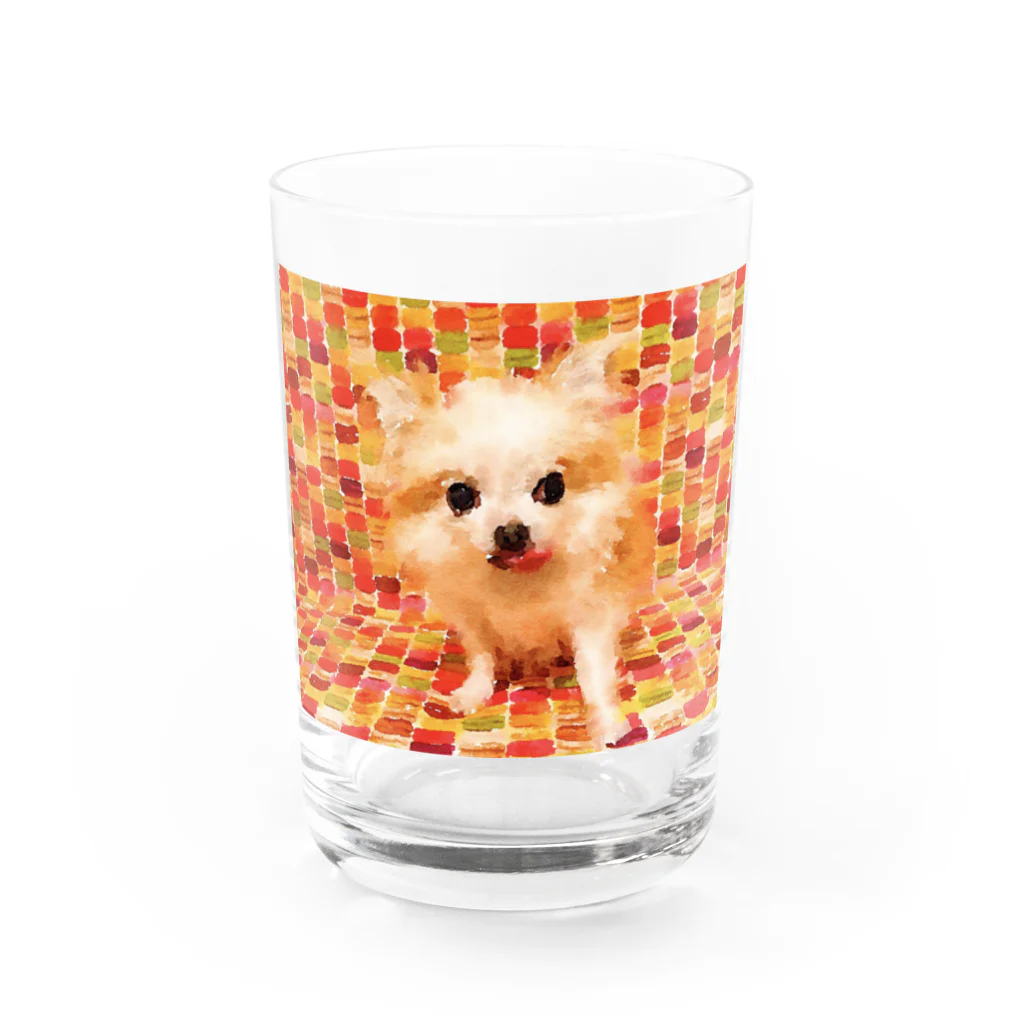 ねこっちくんカンパニーのカラフルねこっちくん Water Glass :front