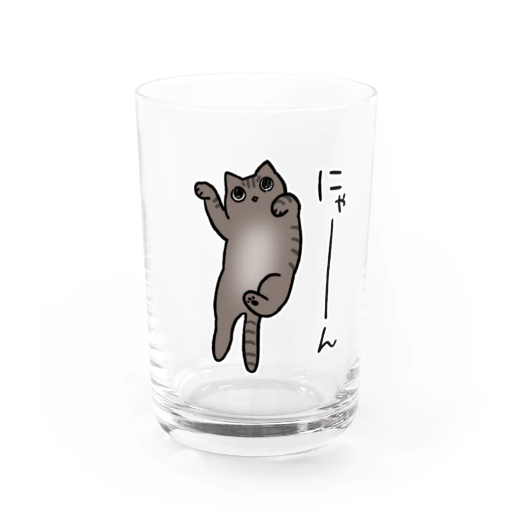 白雪Rのきじとら猫 Water Glass :front