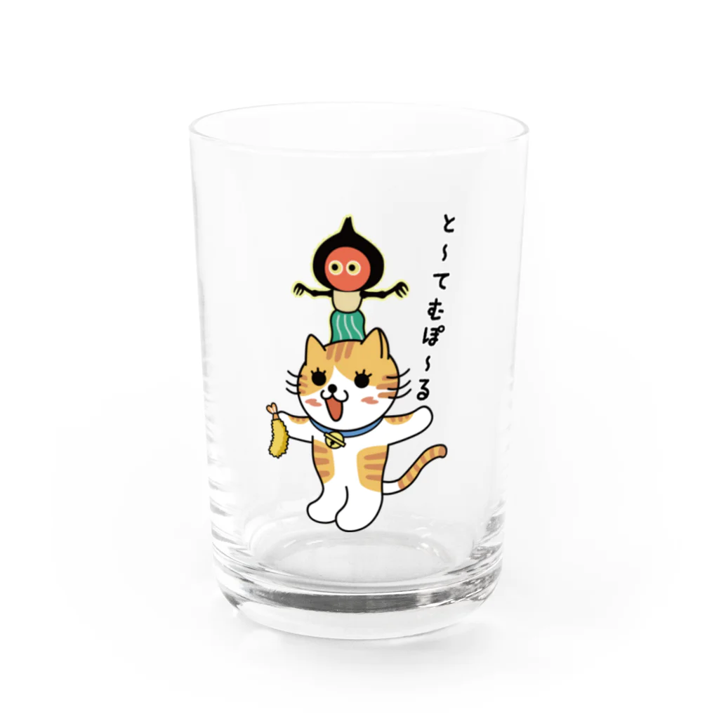 楽猫楽描しげ屋のとーてむぽーる Water Glass :front