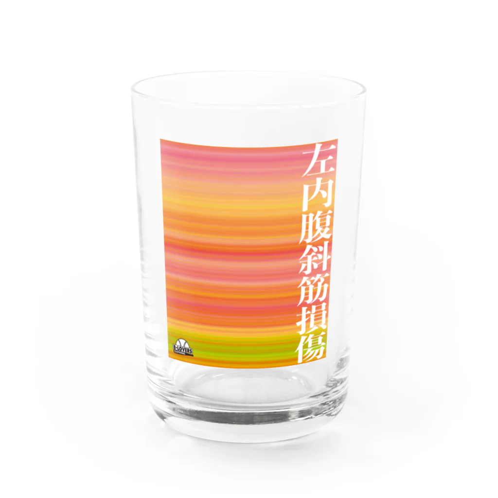 BASEBALL LOVERS CLOTHINGの「映える脇腹痛・レフト」 Water Glass :front