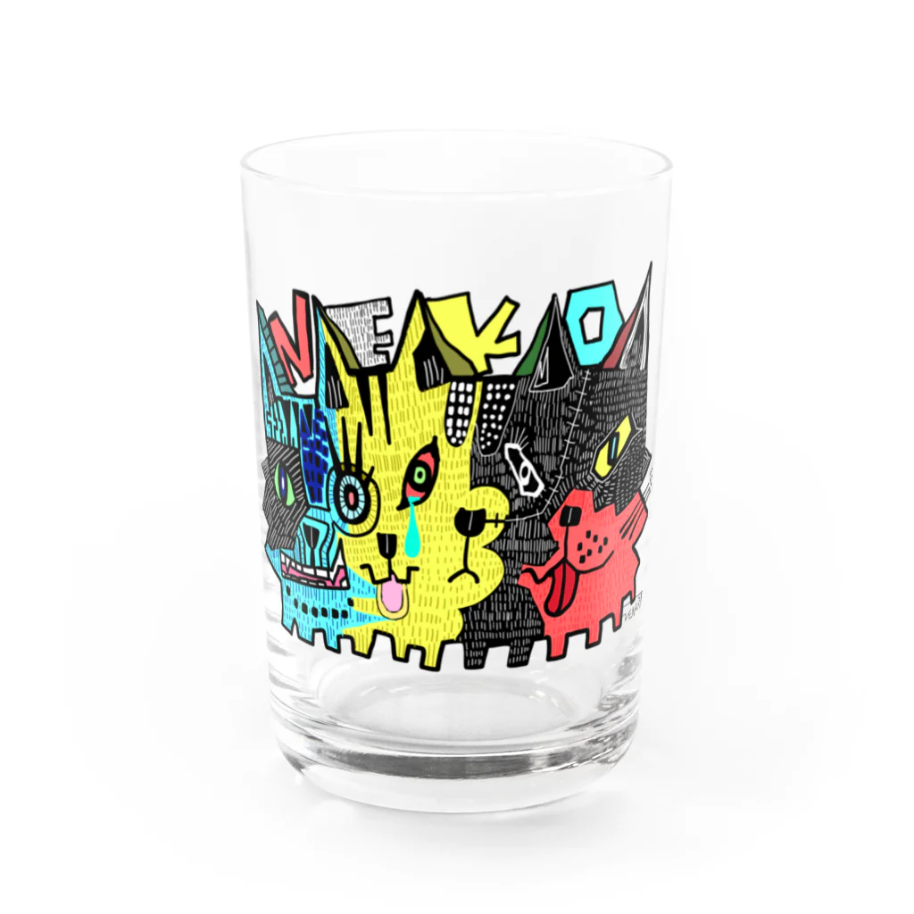 ZENART(ゼンアート)の4猫　ヨネコ Water Glass :front