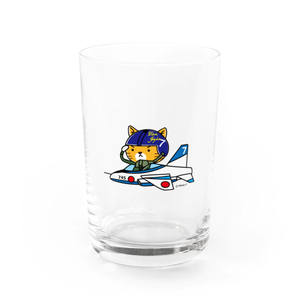 hitohana*＋α《ヒトハナ＋α》のブルーニャンパルス Water Glass :front